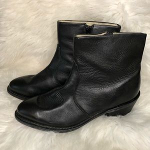 Mens Durango Black Western side zip boot Size 9